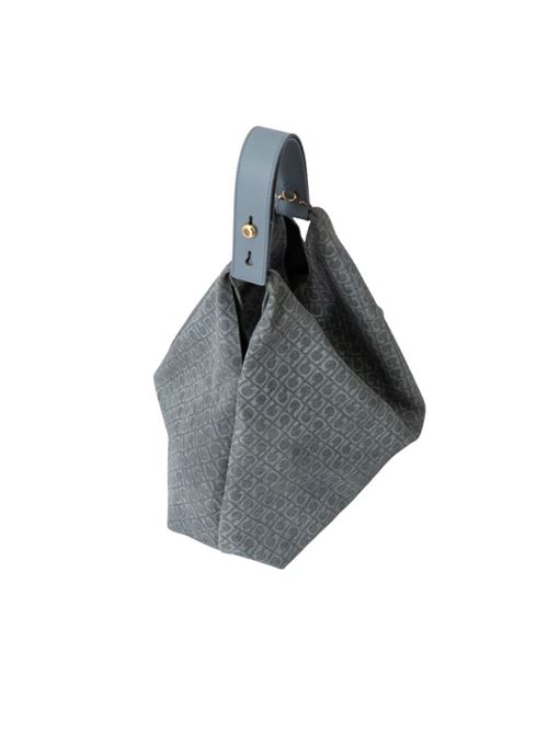 Amazonas-Tasche aus Denim-Leder GHERARDINI | GHB0177PEBLUE JEANS